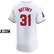 Ty Buttrey Men's Los Angeles Angels White Elite Home Jersey