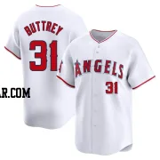 Ty Buttrey Men's Los Angeles Angels White Limited Home Jersey