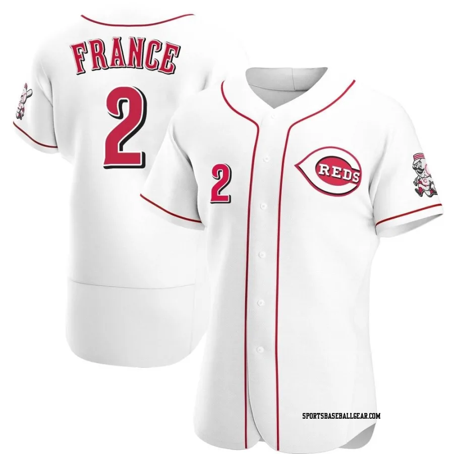 Ty France Men's Cincinnati Reds White Authentic Home Jersey