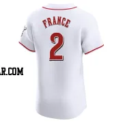 Ty France Men's Cincinnati Reds White Elite Home Jersey