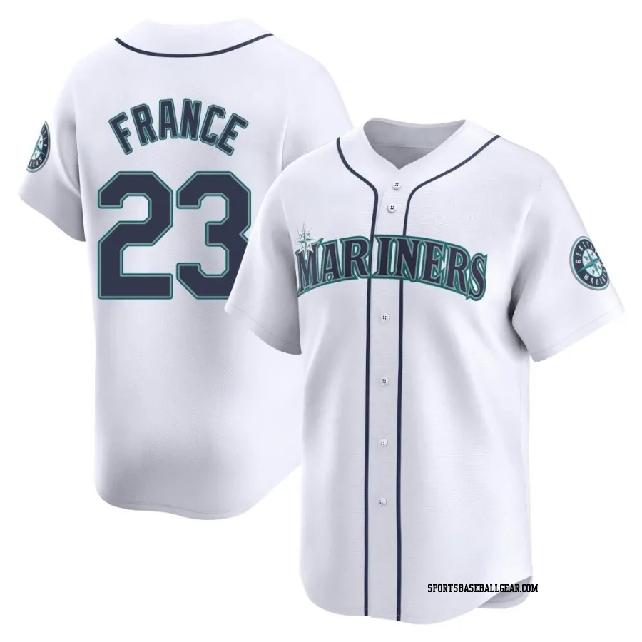 Ty France Men's Seattle Mariners White Limited Home Jersey