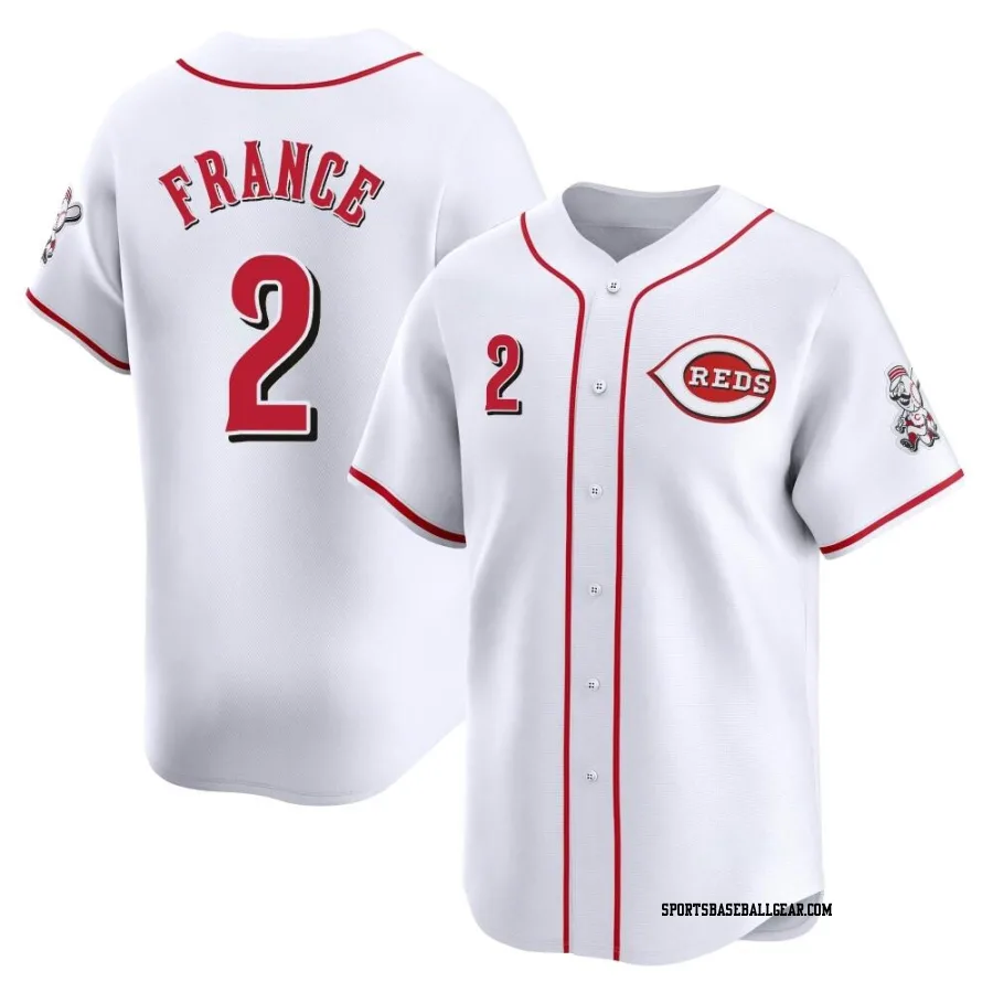 Ty France Youth Cincinnati Reds White Limited Home Jersey