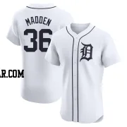 Ty Madden Men's Detroit Tigers White Elite Home Jersey