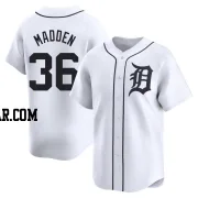 Ty Madden Men's Detroit Tigers White Limited Home Jersey