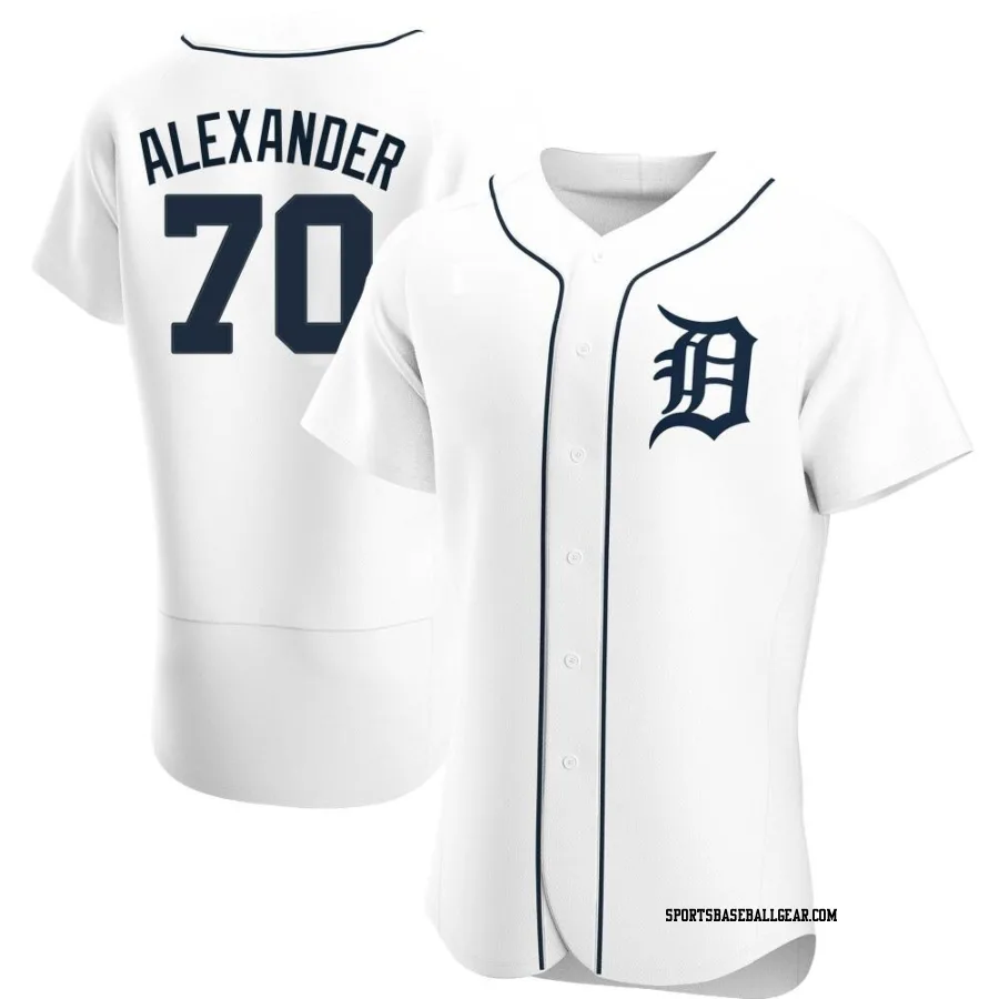 Tyler Alexander Men's Detroit Tigers White Authentic Home Jersey