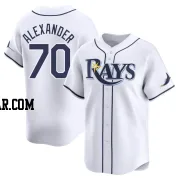 Tyler Alexander Men's Tampa Bay Rays White Limited Home Jersey