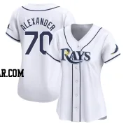 Tyler Alexander Women's Tampa Bay Rays White Limited Home Jersey