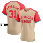 Tyler Anderson Men's Los Angeles Angels Cream Elite American League 2024 All-Star Game Jersey