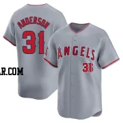 Tyler Anderson Men's Los Angeles Angels Gray Limited Away Jersey