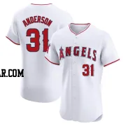 Tyler Anderson Men's Los Angeles Angels White Elite Home Jersey