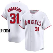 Tyler Anderson Men's Los Angeles Angels White Limited Home Jersey