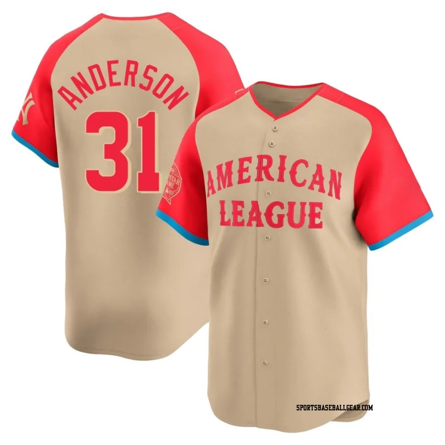 Tyler Anderson Youth Los Angeles Angels Cream Limited American League 2024 All-Star Game Jersey