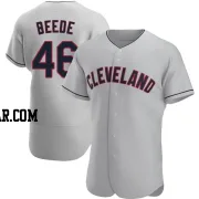 Tyler Beede Men's Cleveland Guardians Gray Authentic Road Jersey