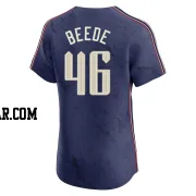 Tyler Beede Men's Cleveland Guardians Navy Elite 2024 City Connect Jersey