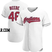 Tyler Beede Men's Cleveland Guardians White Authentic Home Jersey