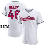 Tyler Beede Men's Cleveland Guardians White Authentic Home Jersey