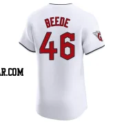 Tyler Beede Men's Cleveland Guardians White Elite Home Jersey