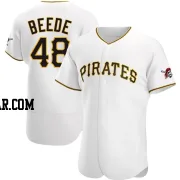 Tyler Beede Men's Pittsburgh Pirates White Authentic Home Jersey