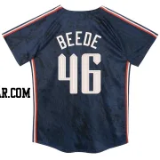 Tyler Beede Toddler Cleveland Guardians Navy Limited Preschool & 2024 City Connect Jersey