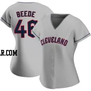 Tyler Beede Women's Cleveland Guardians Gray Authentic Road Jersey