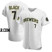 Tyler Black Men's Milwaukee Brewers White Authentic Alternate Jersey