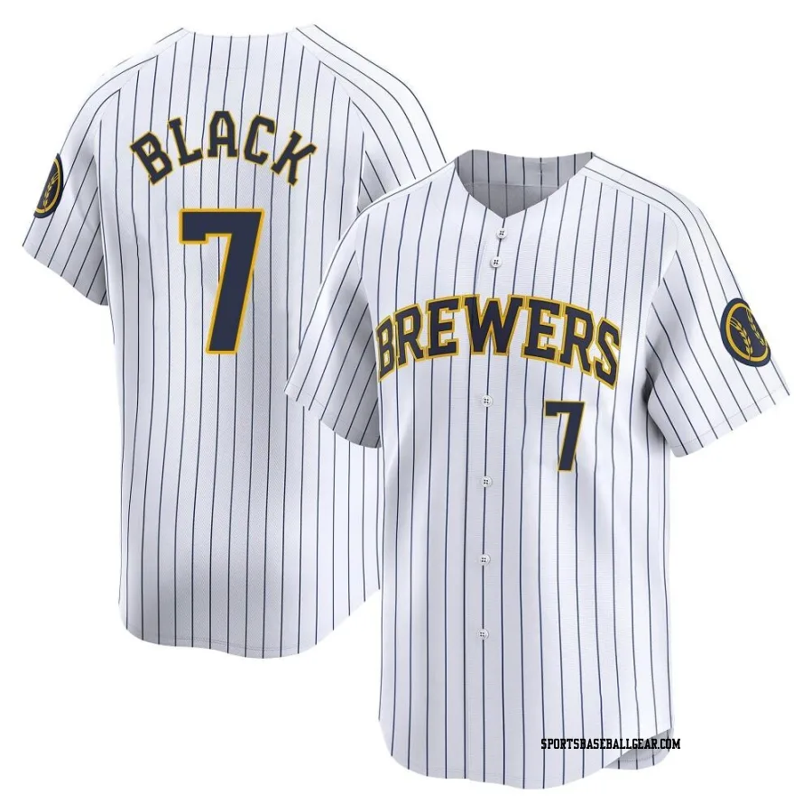 Tyler Black Men's Milwaukee Brewers White Limited Alternate Jersey