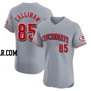 Tyler Callihan Men's Cincinnati Reds Gray Elite Road Jersey