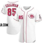 Tyler Callihan Men's Cincinnati Reds White Authentic Home Jersey