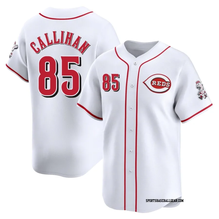 Tyler Callihan Men's Cincinnati Reds White Limited Home Jersey