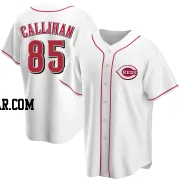 Tyler Callihan Men's Cincinnati Reds White Replica Home Jersey