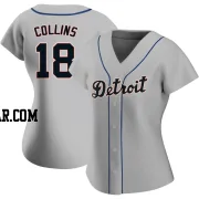 Tyler Collins Women's Detroit Tigers Gray Authentic Road Jersey