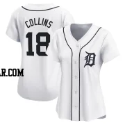 Tyler Collins Women's Detroit Tigers White Limited Home Jersey