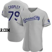 Tyler Cropley Men's Kansas City Royals Gray Authentic Road Jersey