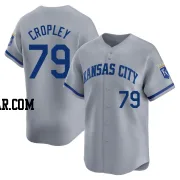 Tyler Cropley Men's Kansas City Royals Gray Limited Away Jersey