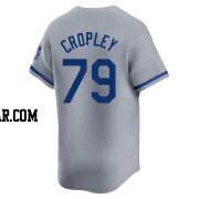 Tyler Cropley Men's Kansas City Royals Gray Limited Away Jersey