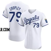 Tyler Cropley Men's Kansas City Royals White Elite Home Jersey