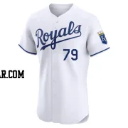 Tyler Cropley Men's Kansas City Royals White Elite Home Jersey