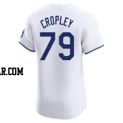 Tyler Cropley Men's Kansas City Royals White Elite Home Jersey