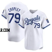 Tyler Cropley Men's Kansas City Royals White Limited Home Jersey