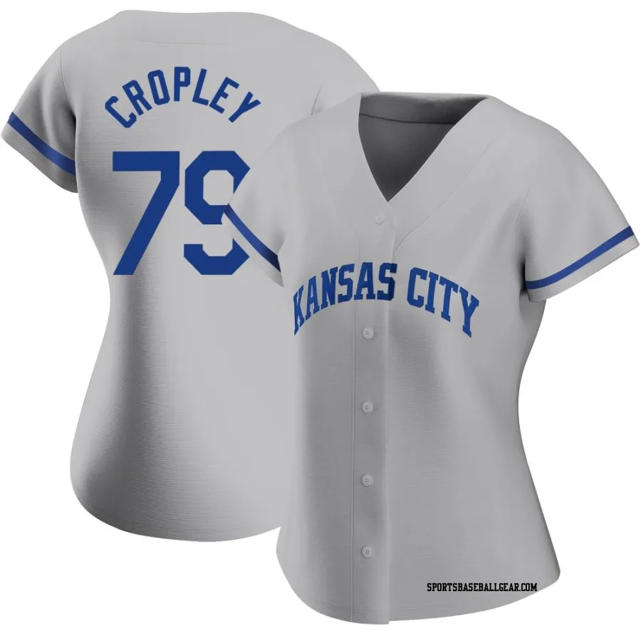 Tyler Cropley Women's Kansas City Royals Gray Authentic 2022 Road Jersey