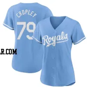 Tyler Cropley Women's Kansas City Royals Light Blue Authentic 2022 Alternate Jersey