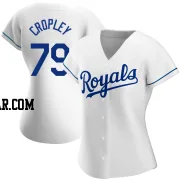 Tyler Cropley Women's Kansas City Royals White Authentic Home Jersey