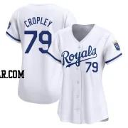 Tyler Cropley Women's Kansas City Royals White Limited Home Jersey