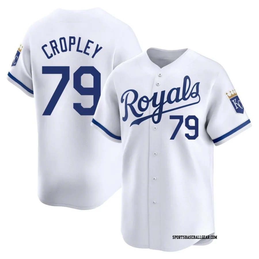 Tyler Cropley Youth Kansas City Royals White Limited Home Jersey