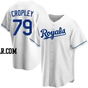 Tyler Cropley Youth Kansas City Royals White Replica Home Jersey