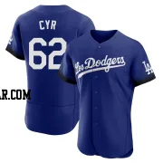 Tyler Cyr Men's Los Angeles Dodgers Royal Authentic 2021 City Connect Jersey