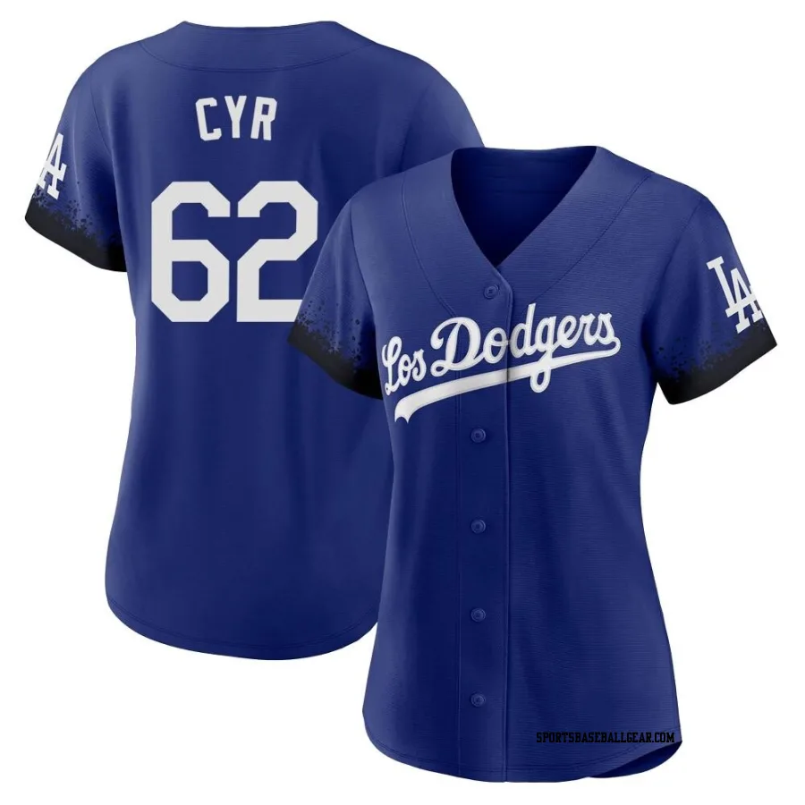 Tyler Cyr Women's Los Angeles Dodgers Royal Replica 2021 City Connect Jersey