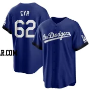 Tyler Cyr Youth Los Angeles Dodgers Royal Replica 2021 City Connect Jersey