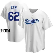 Tyler Cyr Youth Los Angeles Dodgers White Replica Home Jersey