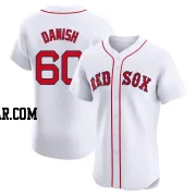 Tyler Danish Men's Boston Red Sox White Elite Home Patch Jersey